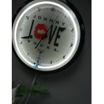 Johnny Love Vodka Neon Clock